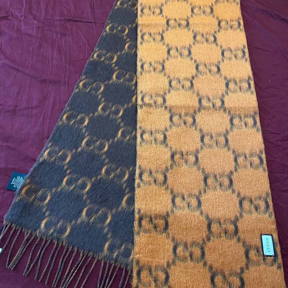 Gucci 2019 Alpaca GG Scarf - Picture 6 of 7